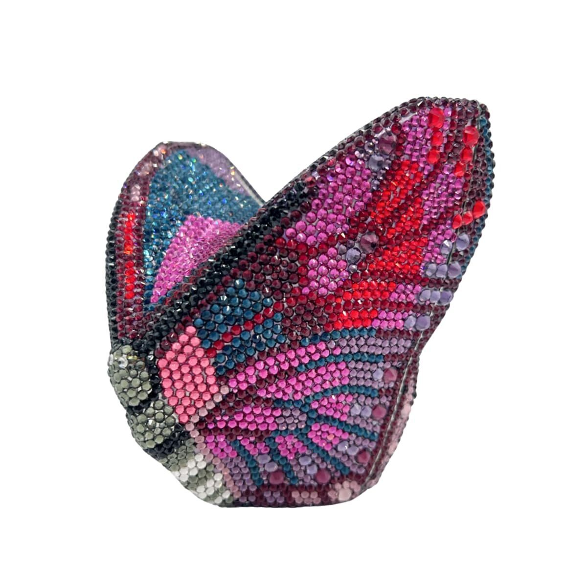 1782 Luxury Butterfly Rhinestone Evening Bag Crystal Clutch Purse Diamonds